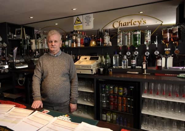 Proprietor Charley Davidson of Charley's Bar wants agreed funding so he can complete the renovation work. -  Pic: WALTER NEILSON