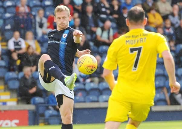 Scott Robertson in action during Ayr's previous visit to Stark's Park in September.