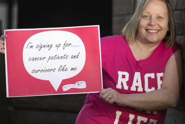Burntisland mum of two Lindsay Blake is fighting cancer for a second time. Pic: Lesley Martin.