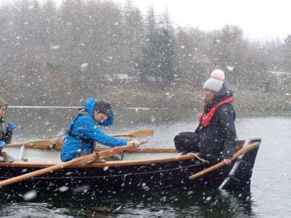 Rowing through a blizzard