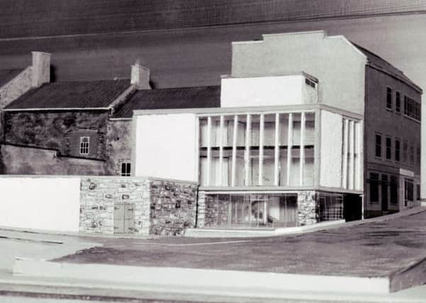 The original designs for the Fife Free Press bulding in Kirk Wynd, circa 1967. The front was then re-designed in early 2000s
