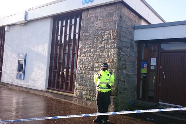 TSB bank robbery in  Kirkcaldy.