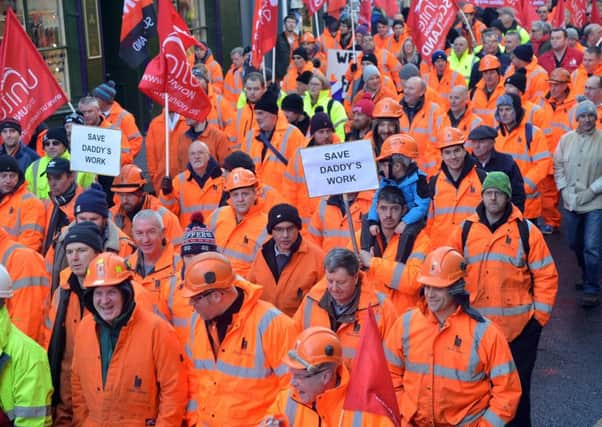 BiFaAb workers march through Edinburgh (Pic: Jon Savage)