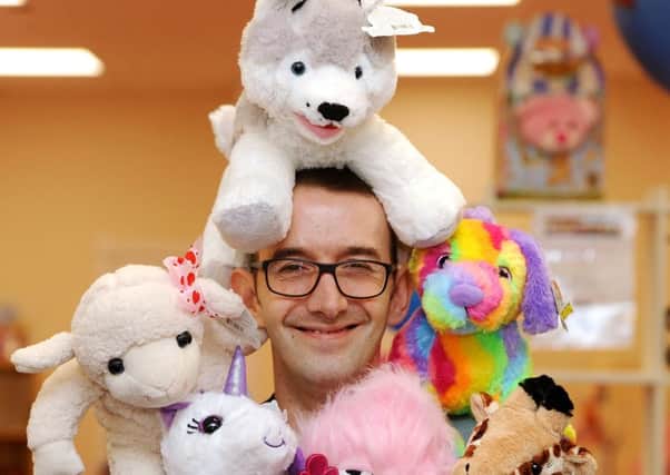Owner Andy McMillan inside his new business Stuffy Bears. Pic:  Fife Photo Agency