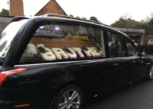 Hundreds of mourners turned our to pay their last respects to Glenrothes man David Nelson today.