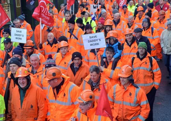 Workers at BiFab have shown they are willing to do whatever it takes to protect their jobs. Pic: Jon Savage.