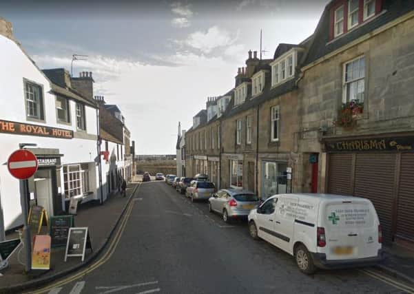 Johnstone is alleged to have attacked Thomson on High Street East, Anstruther. Picture: Google
