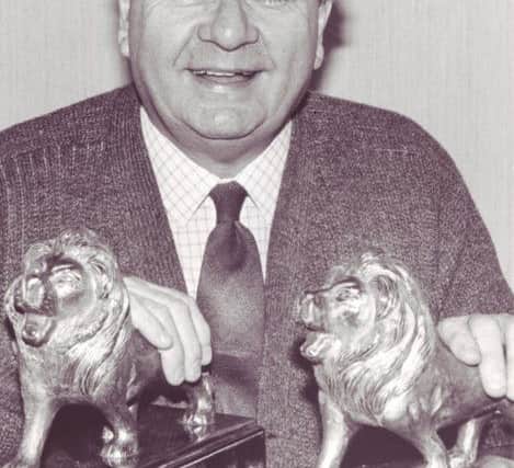 Douglas Adams with his two Lion MGM awards