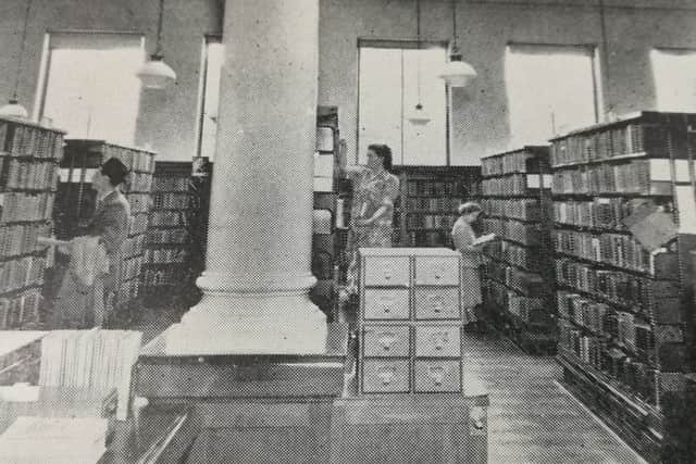Kirkcaldy Central Library 1950 - the adult lending library