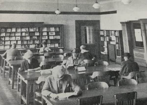 Kirkcaldy Libraries adult reading room, 1950