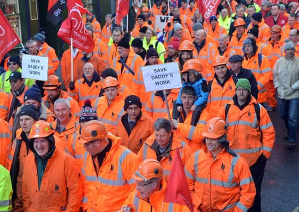 Redundancy notices are to be issued to workers at BiFab today. Pic: Jon Savage.