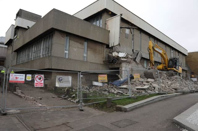 The demolition of the pool started in January. Pic: George McLuskie