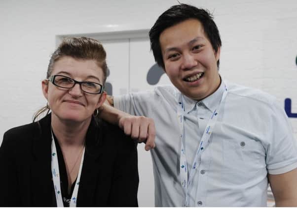 Nicky Paton and Michael Fong who will be running a Steps to Resilience course for young people to help them build up their confidence and prepare them either for further education or work. Pic: George McLuskie.