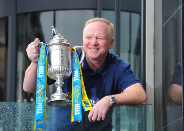 Alex McLeish with the Scottish Cup