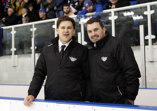 Fife Flyers, Gardiner Conference winners 2017-18  - Todd Dutiaume and Jeff Hurtchins (Pic: Steve Gunn)