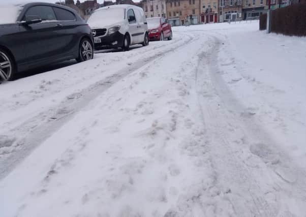 One of the more accessible streets in Fife as snow makes travel incredibly challenging