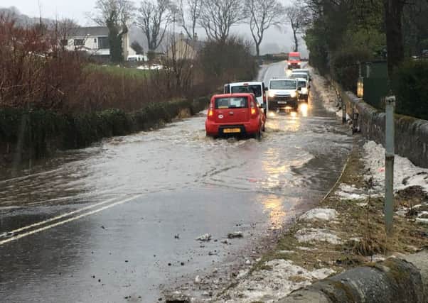 Motorists advised to drive with caution as flooding and heavy makes for treacherous drivign conditions.