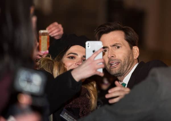 David Tennant on red carpet for  the European premiere of You, Me and Him  (Pic: John Devlin)