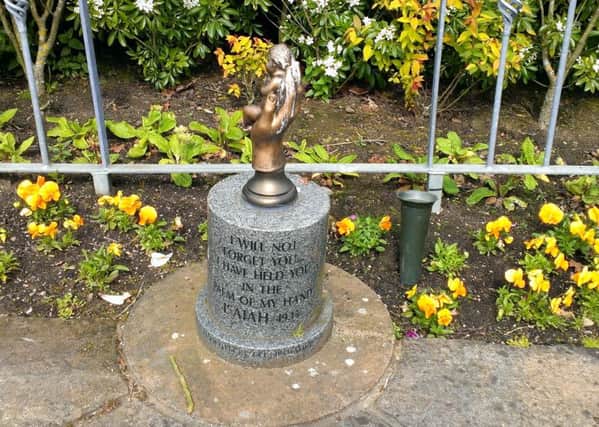 The baby remembrance garden at Kirkcaldy Crematorium.