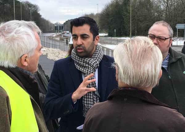 Humza Yousaf, ScottishTransport Minister, met with campaigners to witness for himself long-standing sfety concerns for safety on the A92.