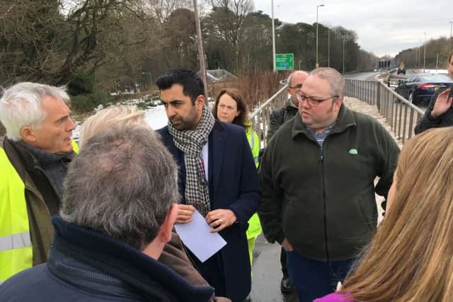 Mr Yousaf was invited to see the A92 for himself by North Glenrothes Community Council and local MSP Jenny Gilruth.