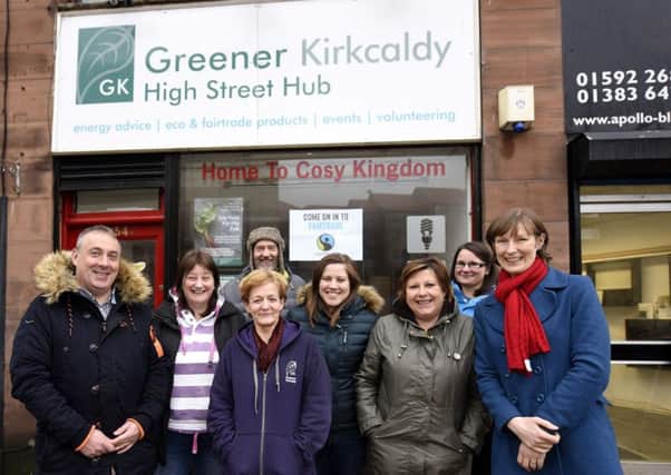 Staff from Greener Kirkcaldy which is co-ordinating the town's first ever Walking Festival. Pic: Fife Photo Agency.