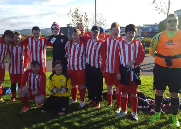 Glenrothes Strollers Pan Disability team. Club hope to win public's vote to win cash comp to buy new strips to allow more players to play