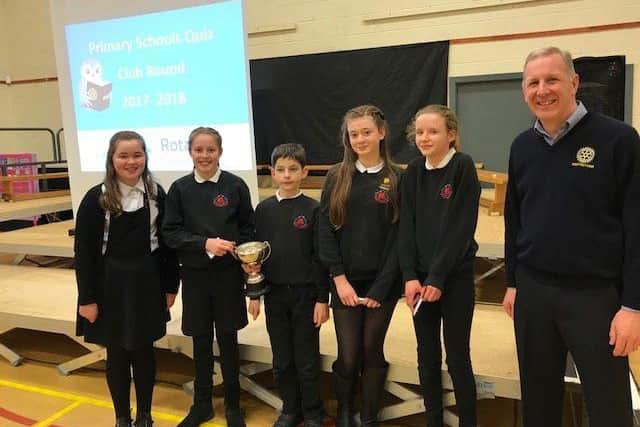 Anstruther Primary School, winners of the Rotary Club of Anstruther and East Neuk of Fife Primary School Quiz.