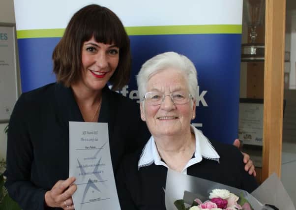 Stacy with her gran Helen, who attended a special presentation event.