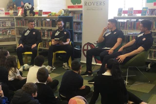 Reading with the Rovers.