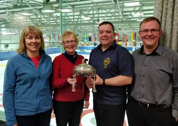 The winning Forret rink with the Falkland Kettle.