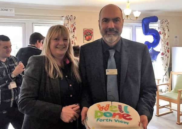 Heather Smith, area manager for Balhousie Care Group and Gordon Candlish, care home manager at Forth View.
