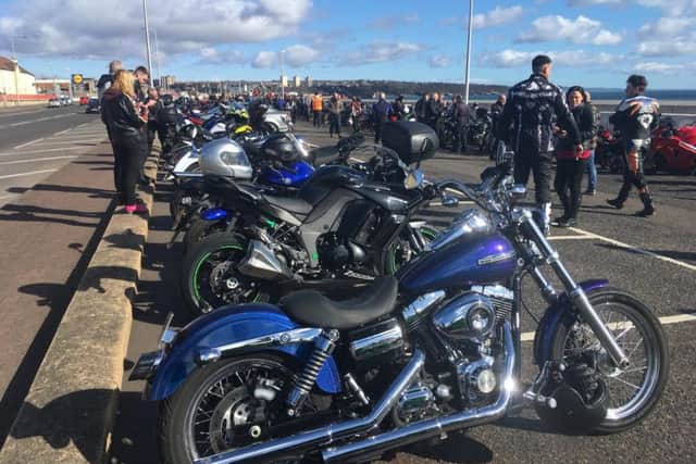 Over 300 bikers turned out in Kirkcaldy for the first beach run of the year.