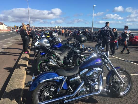 Over 300 bikers turned out in Kirkcaldy for the first beach run of the year.