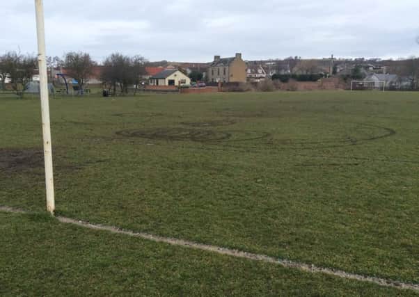 Damage caused to Cotlands Park.