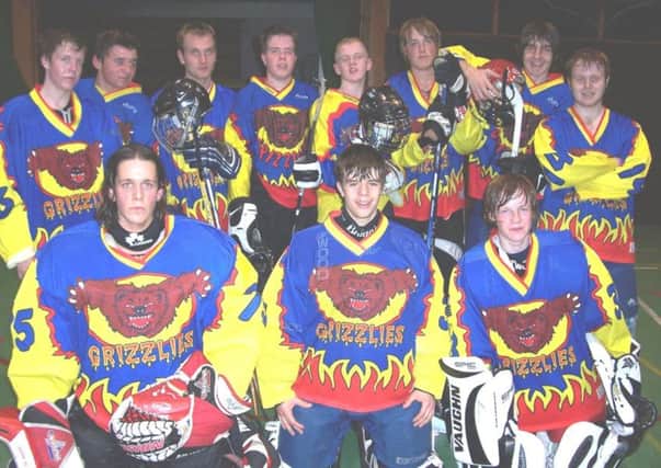 A vintage photo of the Glenrothes Grizzlies in the sport's heyday.