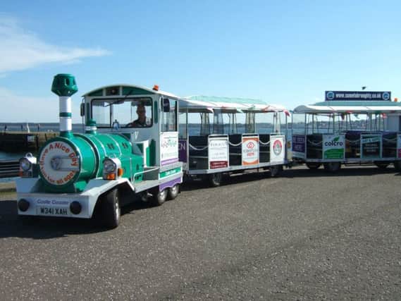 The LocalMotion Land Train coming to St Andrews again soon.