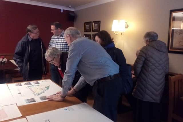 Information event at The Steadings in Kirkcaldy showcasing the housing plans for the former Forth Park Maternity Hospital site.