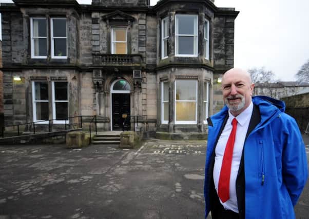 Cllr Neil Crooks outside New Volunteer House. Pic credit:  Fife Photo Agency