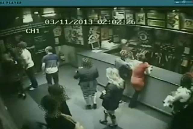 CCTV footage of missing Glenrothes man Allan Bryant leaving Styx nightclub.