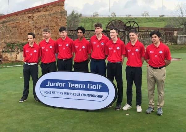 The New Golf Club junior team at Morgado Portugal.