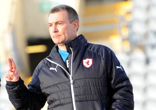 Raith Rovers manager Barry Smith (picture by Fife Photo Agency).