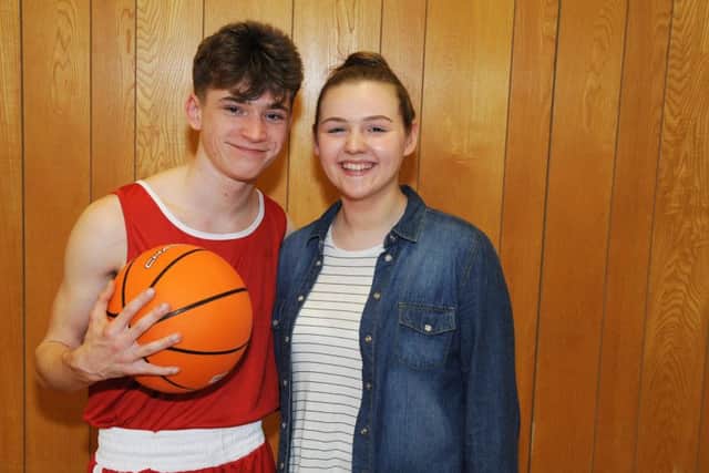 Troy is being played by Callum More aged 16 from Kirkcaldy and Gabriella is played by Millie Anderson aged 14 from Leven.  Pic:  David Wardle