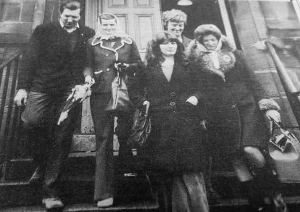 Voters leaving Pathhead Halls in Kirkcaldy after taking part in the 1975 referendum.