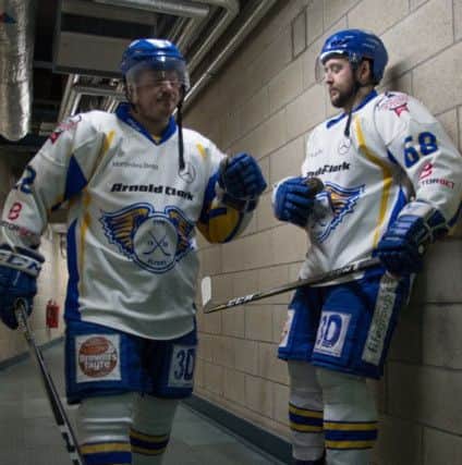 Fife Flyers prepare to hit the ice at the 2018 play-offs (Pic: Richard Davies)