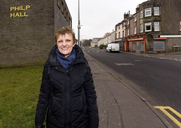 Councillor Judy Hamilton is calling for a suitable crossing in Links Street, Kirkcaldy. Pic credit: WALTER NEILSON.