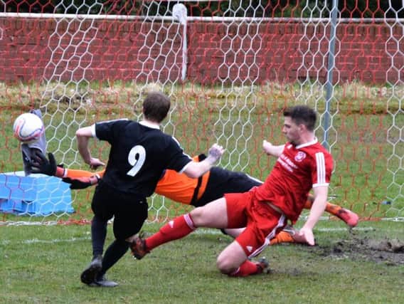 Kieran Band knocks in the equaliser for Kennoway