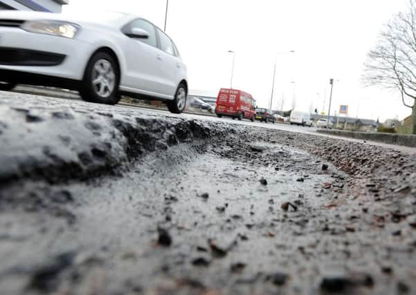 The cold weather has left a few nasty bumps in Fifes roads.