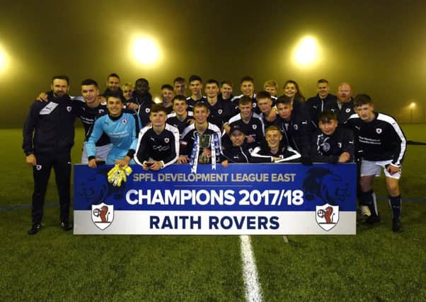 Michael Woods Centre - Glenrothes - Fife -  SPFL Development League East Champions 2017/18 - Raith Rovers U20s credit- Fife Photo Agency