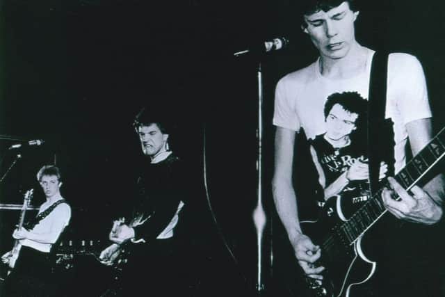 The band back in their punk heyday (pic by Mike Laye)